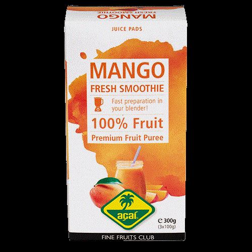 Organic Frozen Fruits - ACAI - MANGO FRUIT PUREE 
